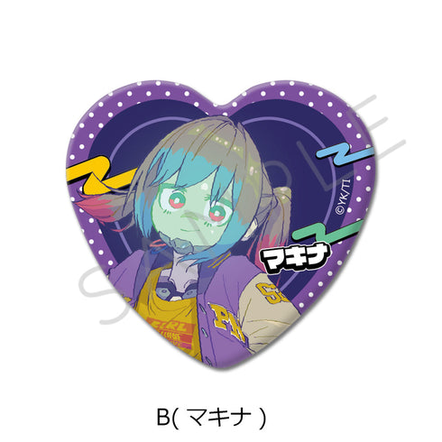 『銀河特急 ミルキー☆サブウェイ』ハート型缶バッジ B マキナ